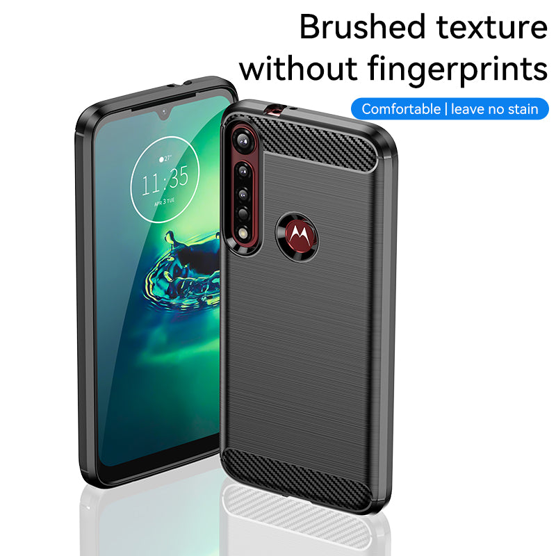 Brushed Silicone Phone Case For Motorola Moto One Vision Plus