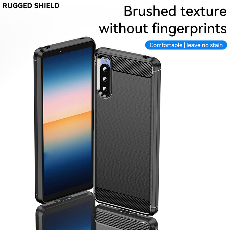 Brushed Silicone Phone Case For Sony Xperia 10 Lite