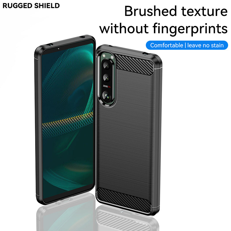 Brushed Silicone Phone Case For Sony Xperia 5 III