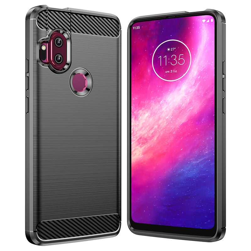 Brushed Silicone Phone Case For Motorola Moto One Hyper