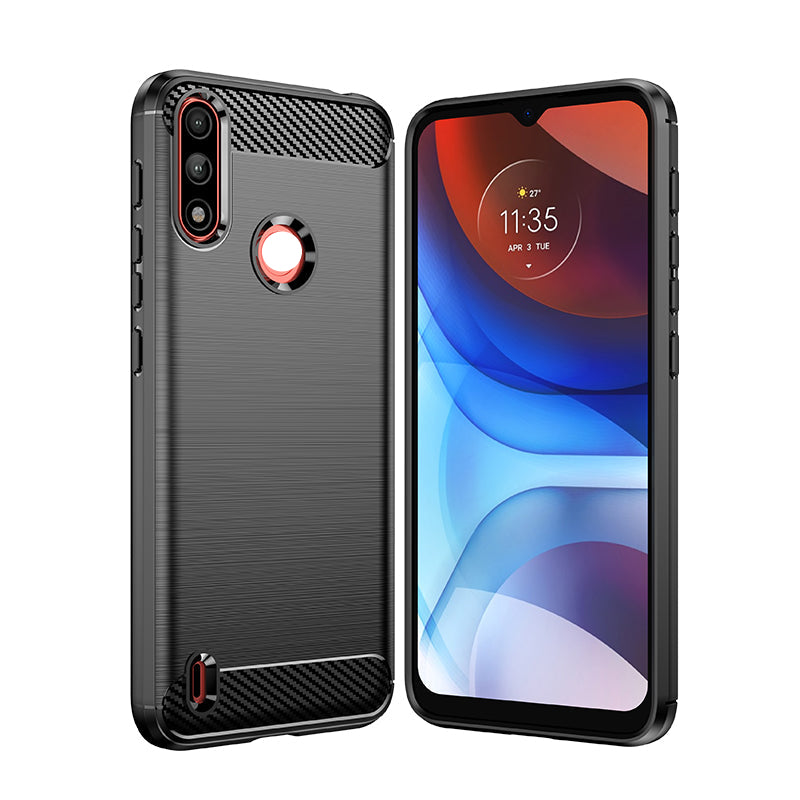Brushed Silicone Phone Case For Motorola Moto E7 Power