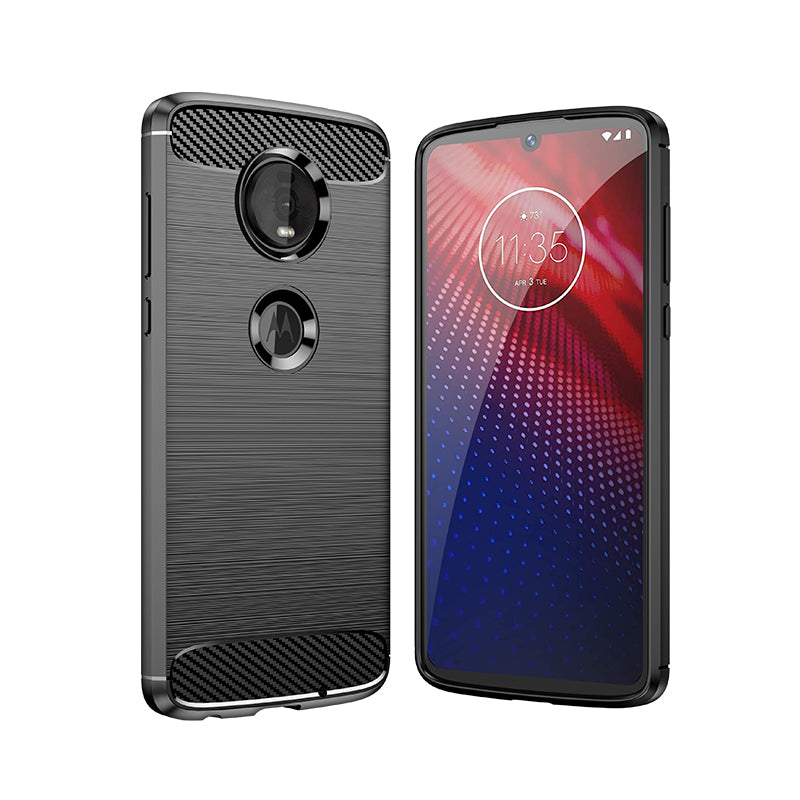 Brushed Silicone Phone Case For Motorola Moto Z4 Play
