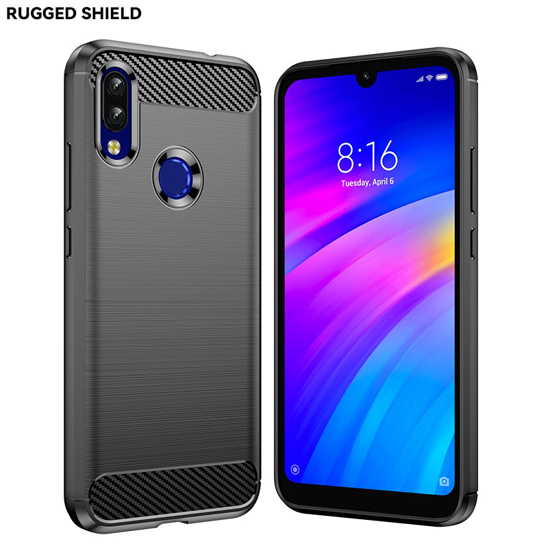 Brushed Silicone Phone Case For Redmi 7