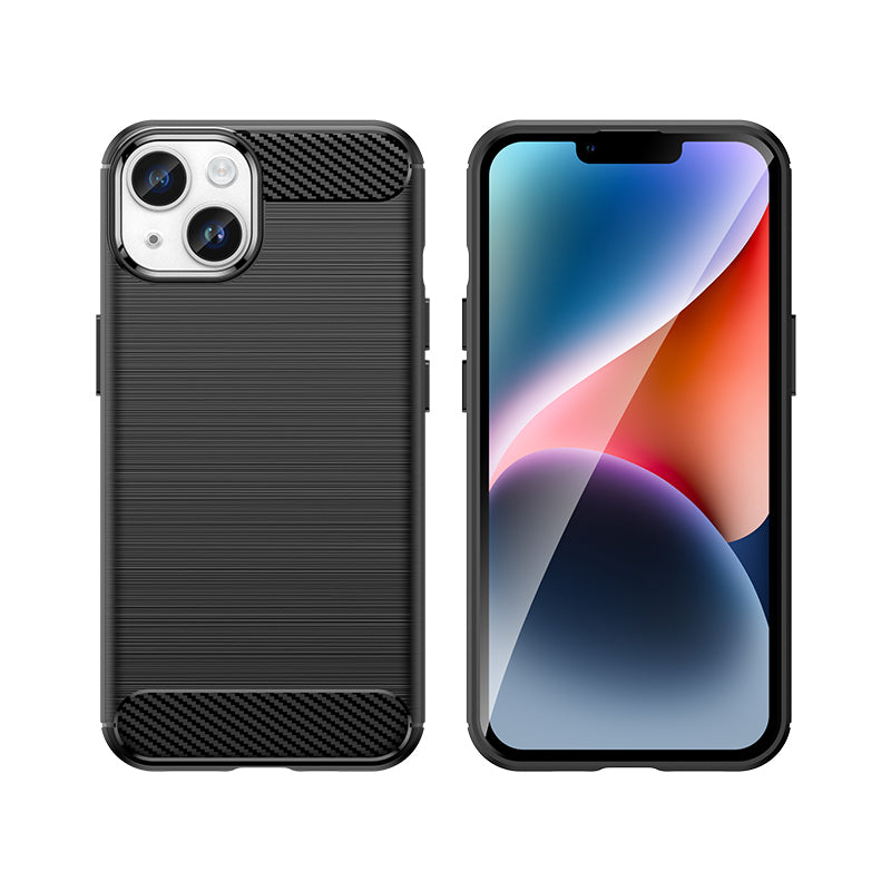 Brushed Silicone Phone Case For iPhone 14 Plus