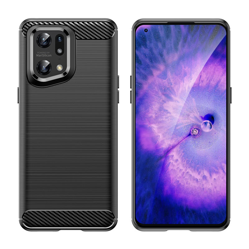 Brushed Silicone Phone Case For Oppo Find X5 Pro