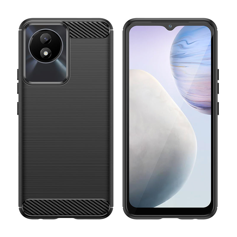 Brushed Silicone Phone Case For Vivo Y02 4G