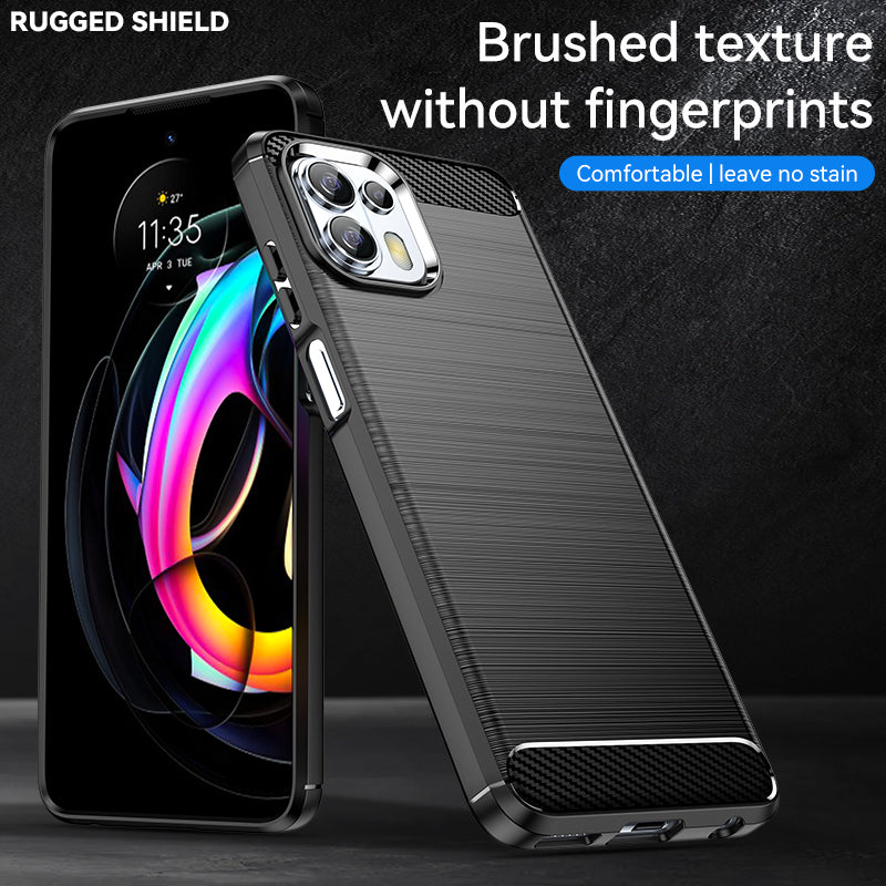 Brushed Silicone Phone Case For Motorola Moto 20 Fusion