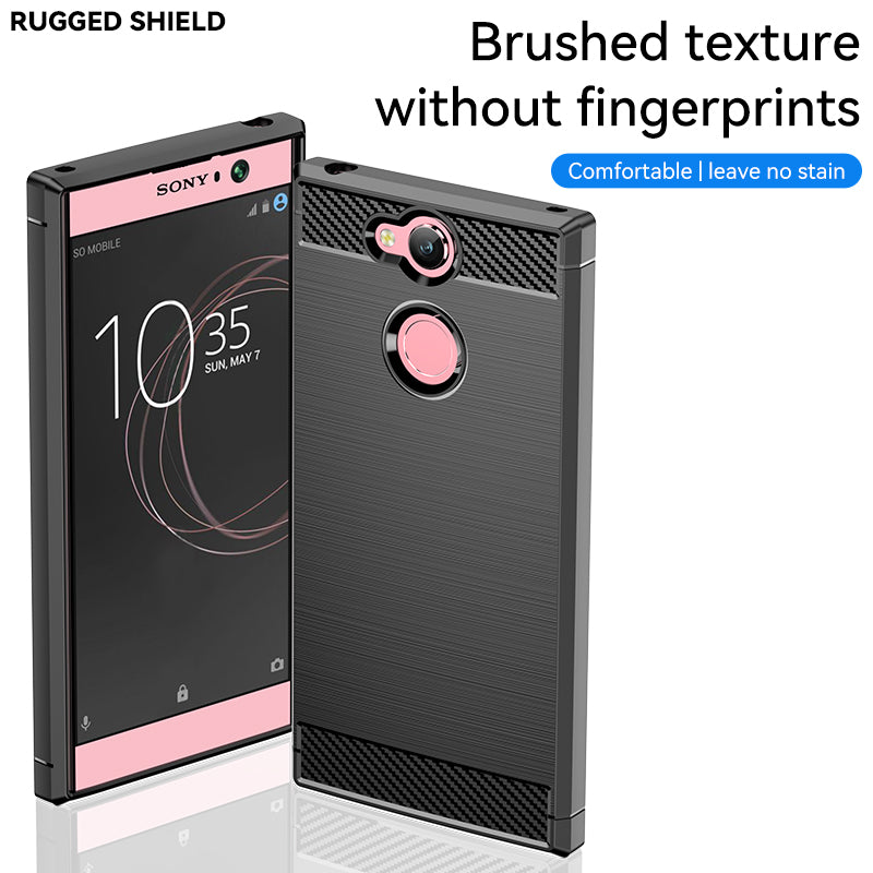 Brushed Silicone Phone Case For Sony Xperia XA2