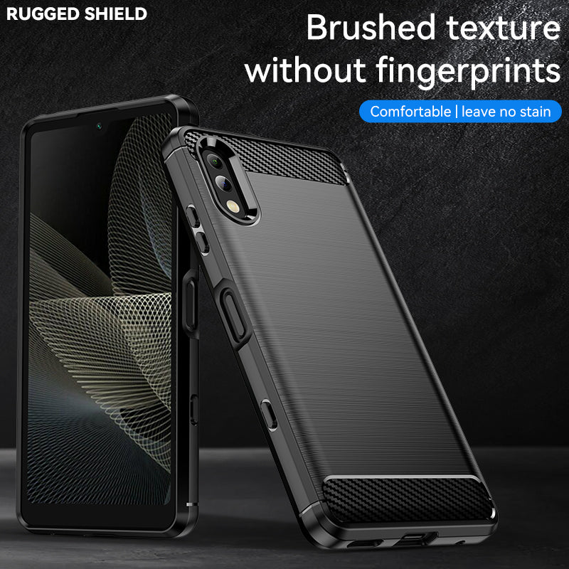 Brushed Silicone Phone Case For Sony Xperia Ace2
