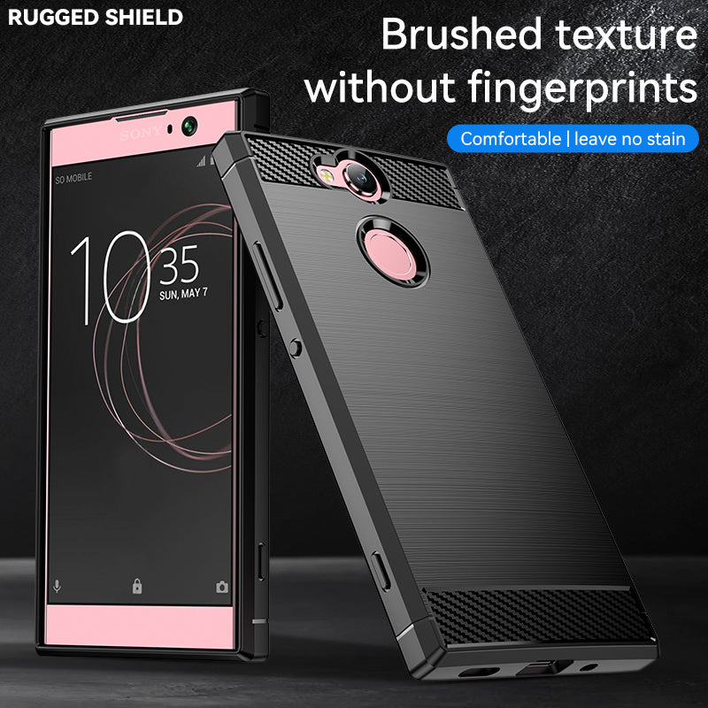 Brushed Silicone Phone Case For Sony Xperia XA2