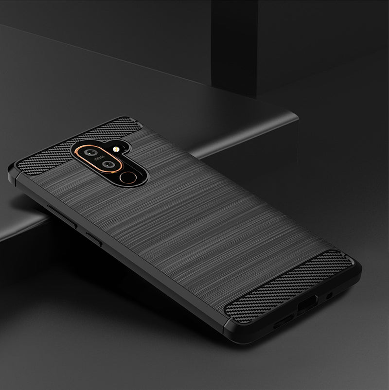 Brushed Silicone Phone Case For Nokia 7 Plus