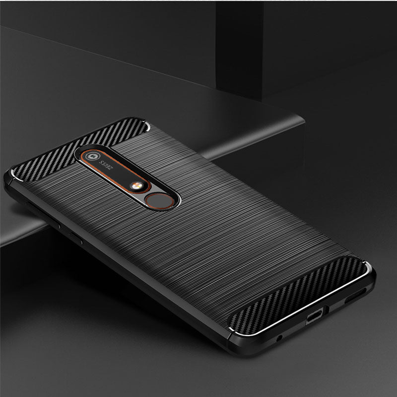Brushed Silicone Phone Case For Nokia 6.1