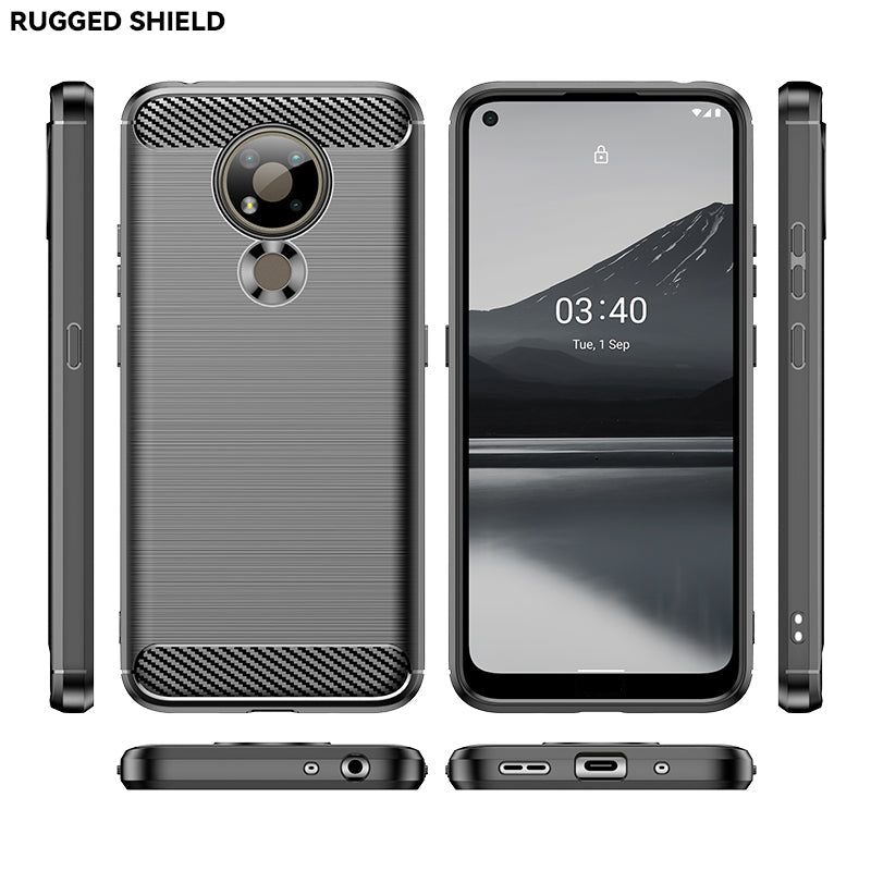 Brushed Silicone Phone Case For Nokia 3.4