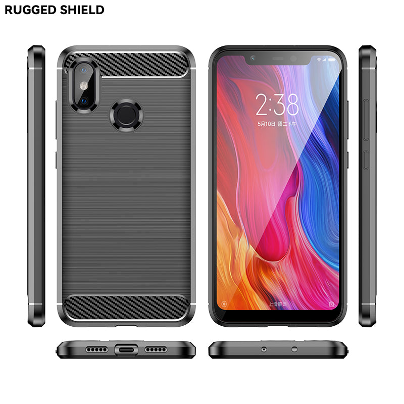 Brushed Silicone Phone Case For Xiaomi Mi 8