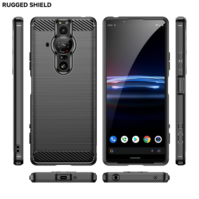 Brushed Silicone Phone Case For Sony Xperia Pro-I