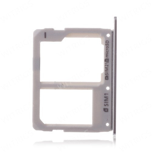 OEM SIM + SD Card Tray for Samsung Galaxy A5 (2016) Silver