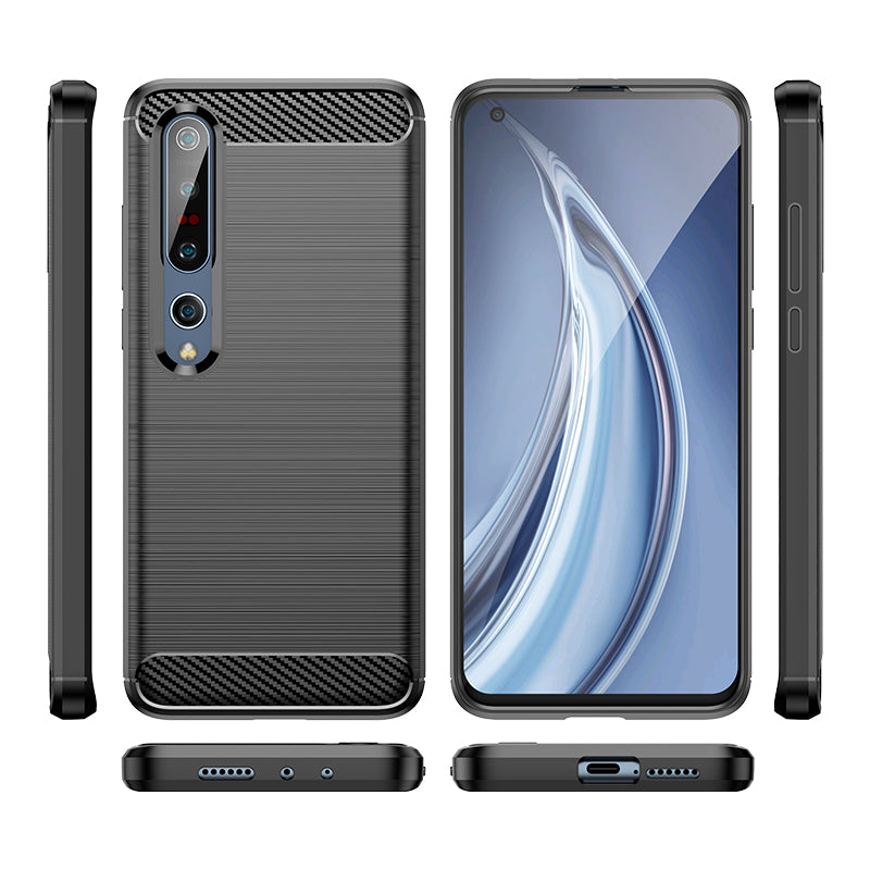 Brushed Silicone Phone Case For Xiaomi Mi 10