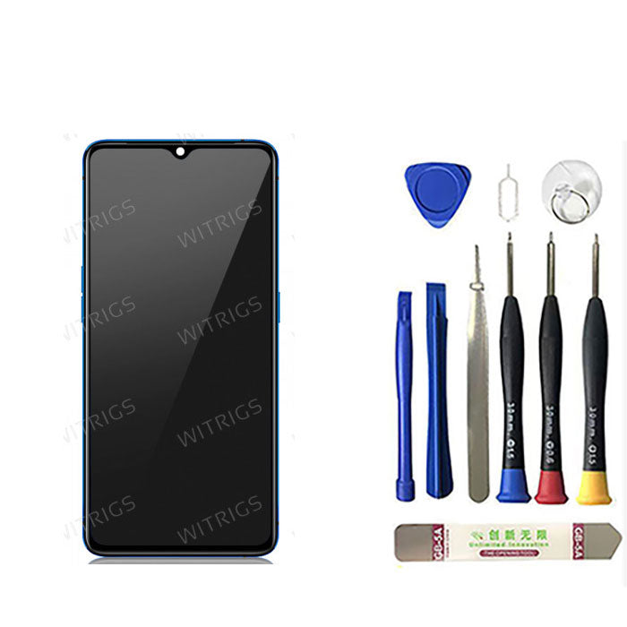 OEM Screen Replacement with Frame for Realme X2 Pro Blue