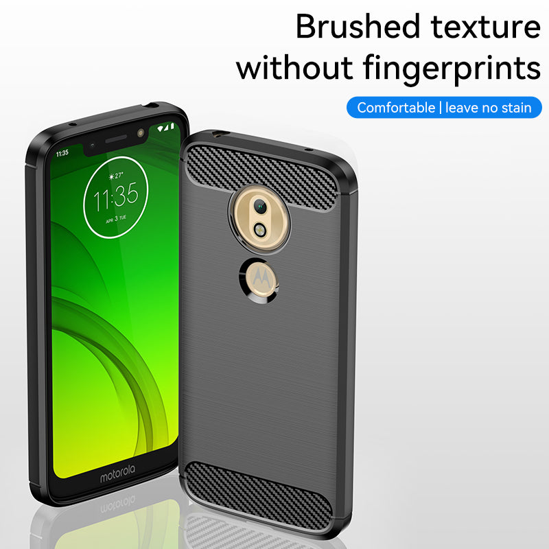 Brushed Silicone Phone Case For Motorola Moto G7 Play Eurasian Edition