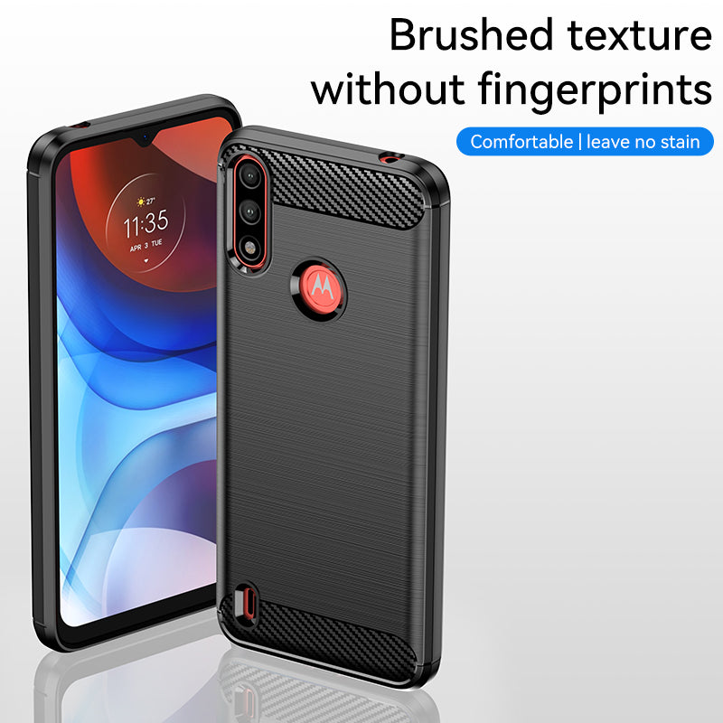 Brushed Silicone Phone Case For Motorola Moto E7 Power