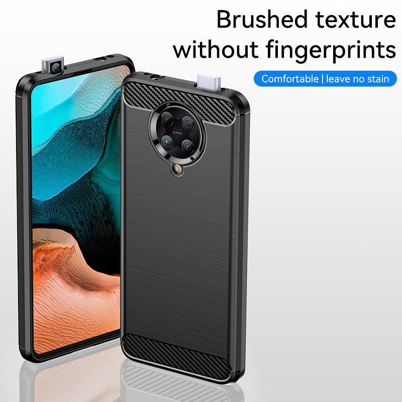 Brushed Silicone Phone Case For Redmi K30 Pro Zoom