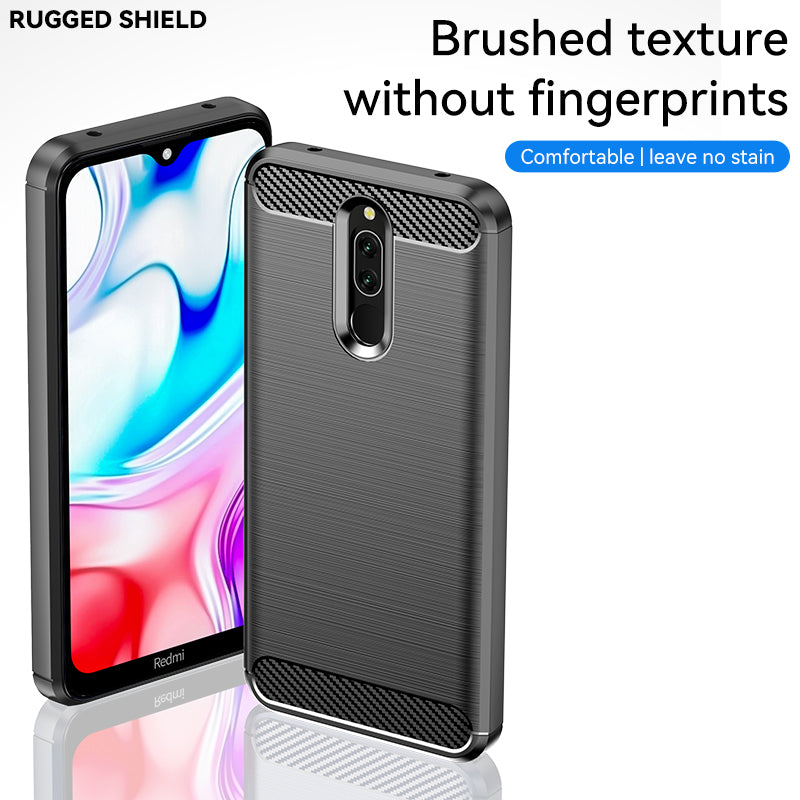 Brushed Silicone Phone Case For Redmi 8