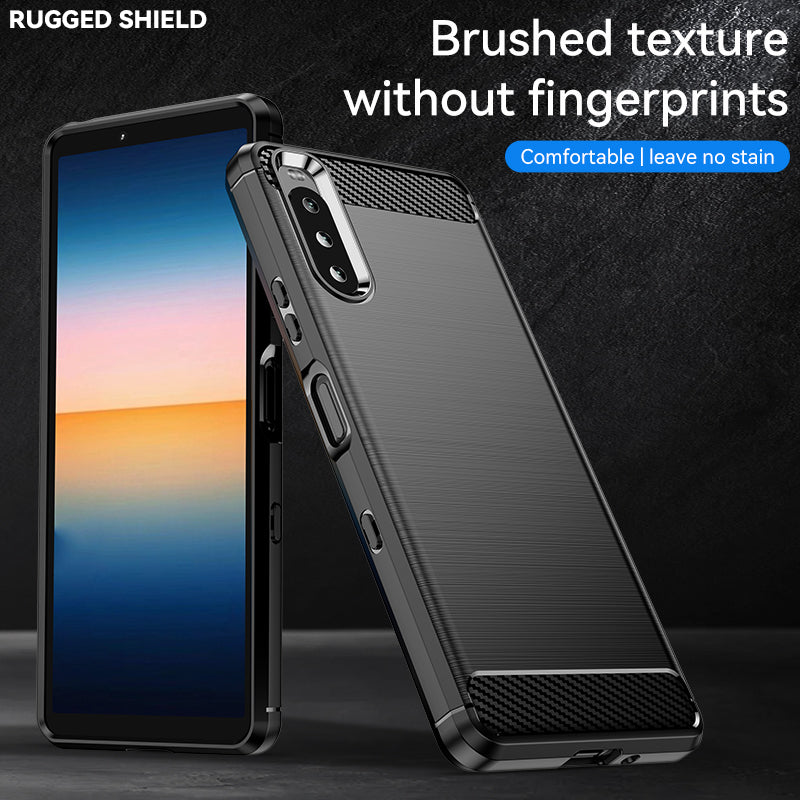 Brushed Silicone Phone Case For Sony Xperia 10 Lite