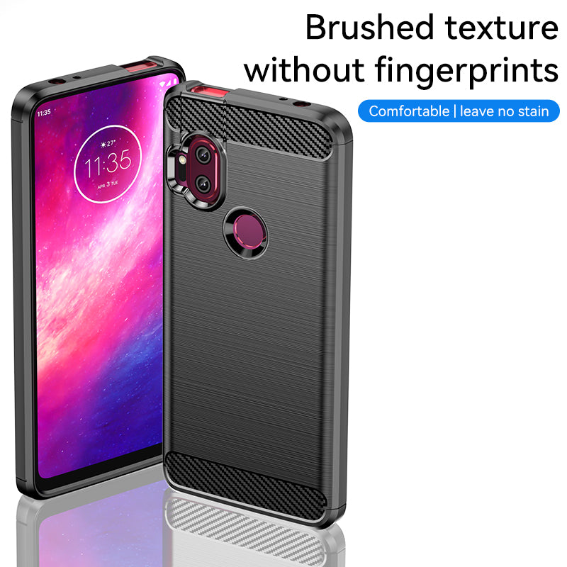 Brushed Silicone Phone Case For Motorola Moto One Hyper