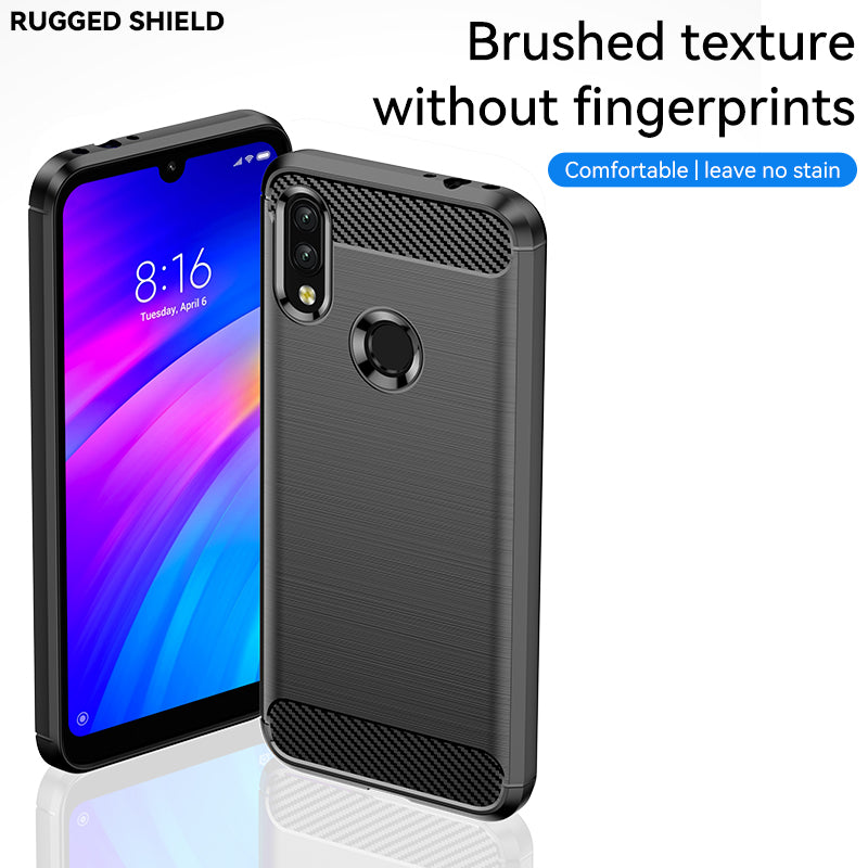 Brushed Silicone Phone Case For Redmi 7