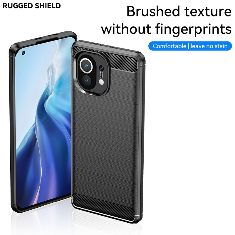 Brushed Silicone Phone Case For Xiaomi Mi 11