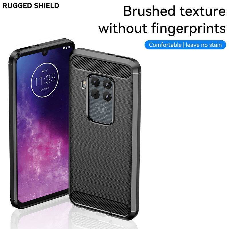 Brushed Silicone Phone Case For Motorola Moto One Zoom