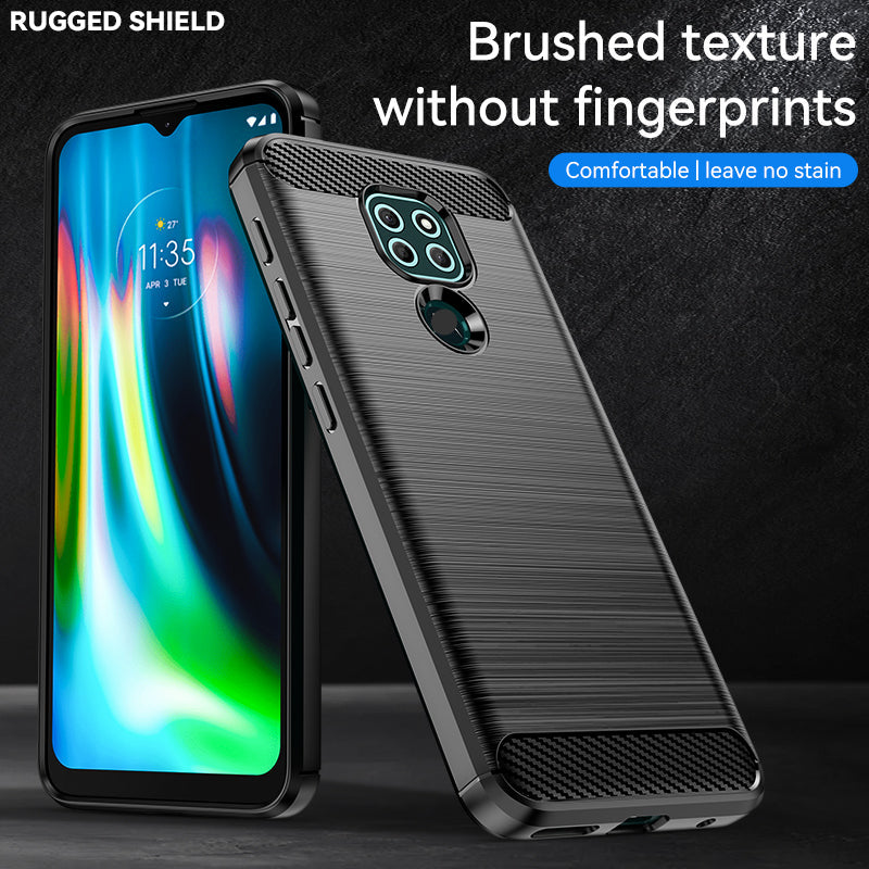 Brushed Silicone Phone Case For Motorola Moto E7 Plus