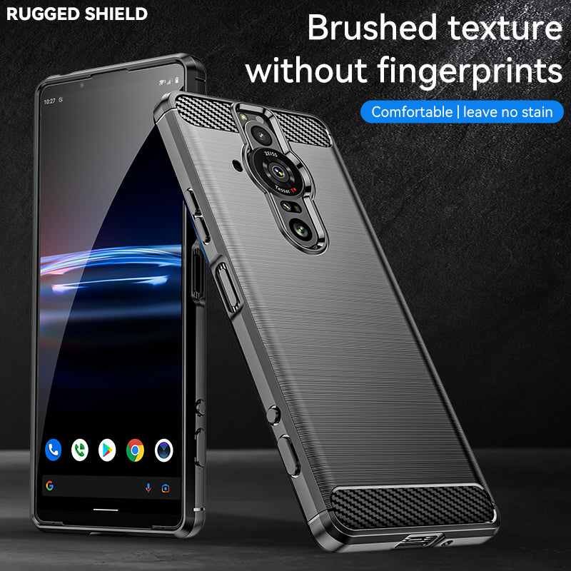 Brushed Silicone Phone Case For Sony Xperia Pro-I