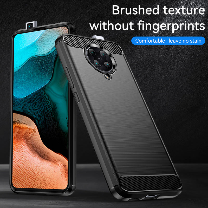 Brushed Silicone Phone Case For Redmi K30 Pro Zoom