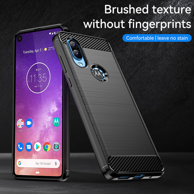 Brushed Silicone Phone Case For Motorola Moto One Action