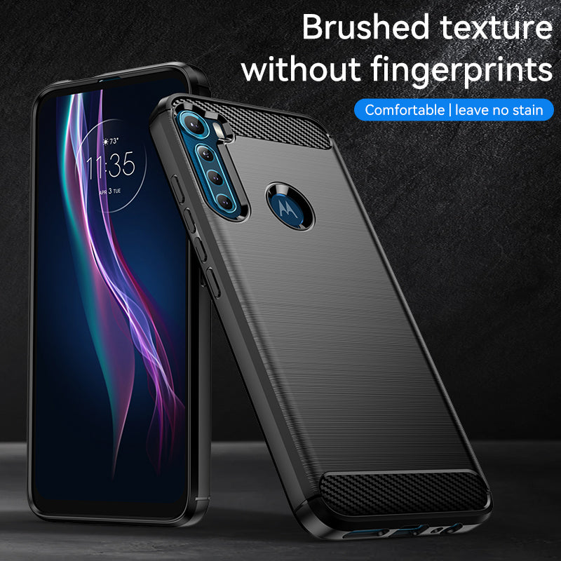Brushed Silicone Phone Case For Motorola Moto One Fusion+