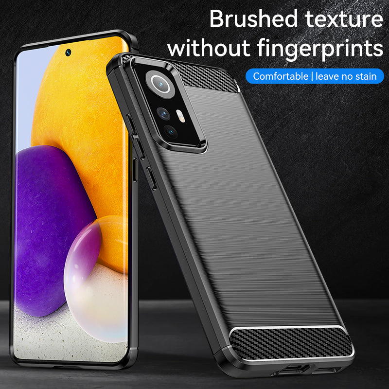 Brushed Silicone Phone Case For Xiaomi Mi 12