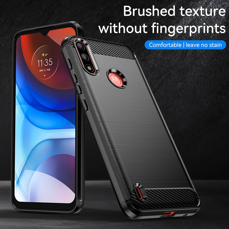 Brushed Silicone Phone Case For Motorola Moto E7 Power