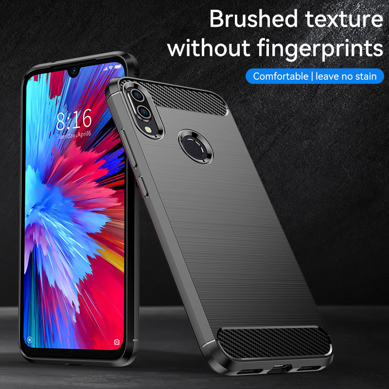Brushed Silicone Phone Case For Redmi Note 7 S