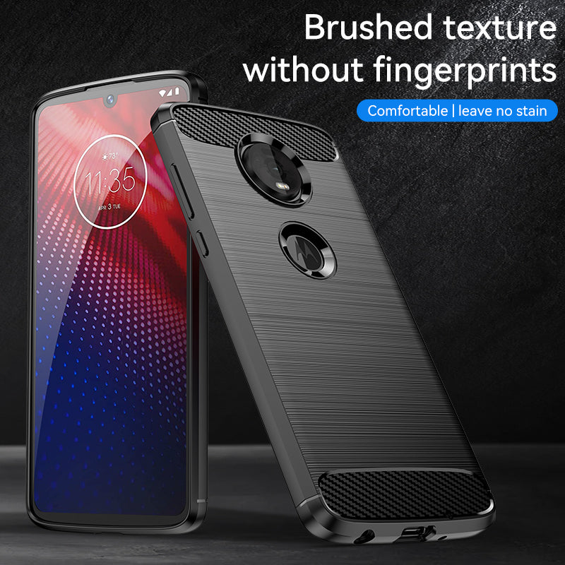 Brushed Silicone Phone Case For Motorola Moto Z4 Play