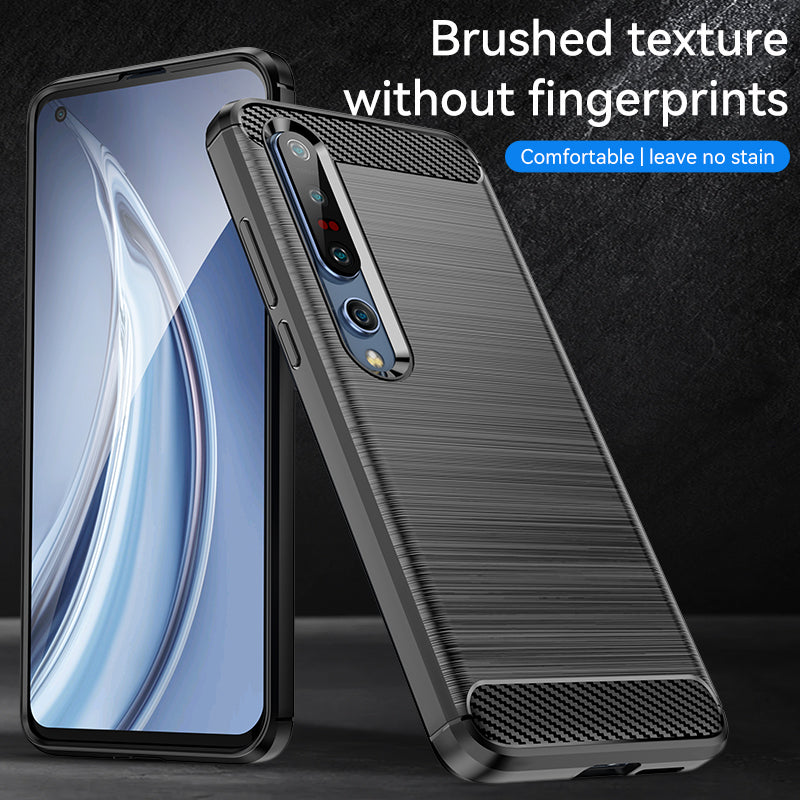 Brushed Silicone Phone Case For Xiaomi Mi 10