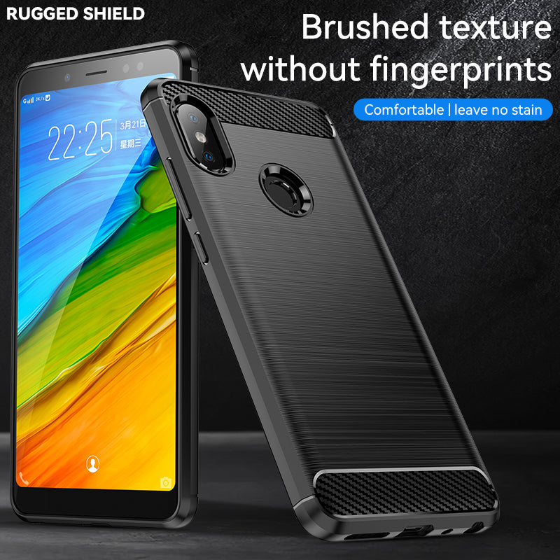 Brushed Silicone Phone Case For Redmi Note 5 Pro