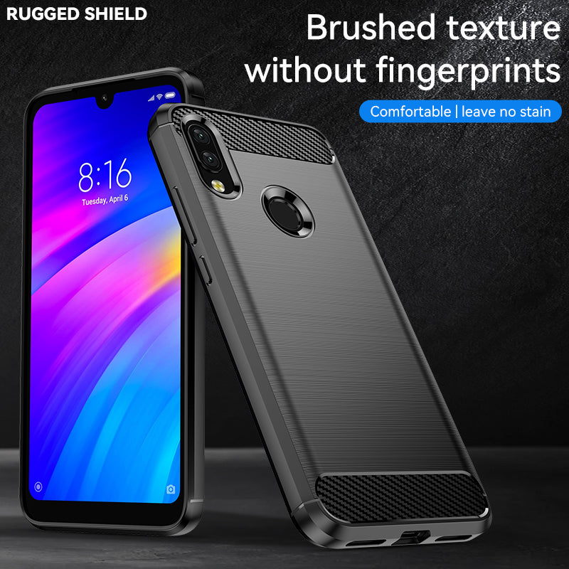 Brushed Silicone Phone Case For Redmi 7