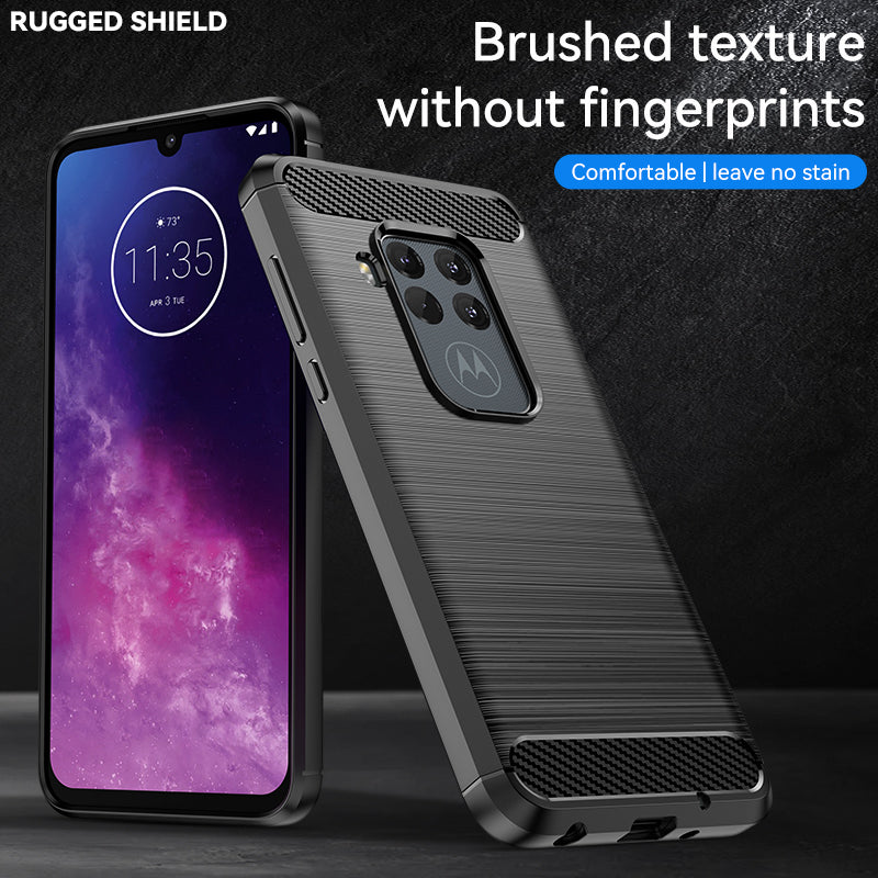 Brushed Silicone Phone Case For Motorola Moto One Zoom