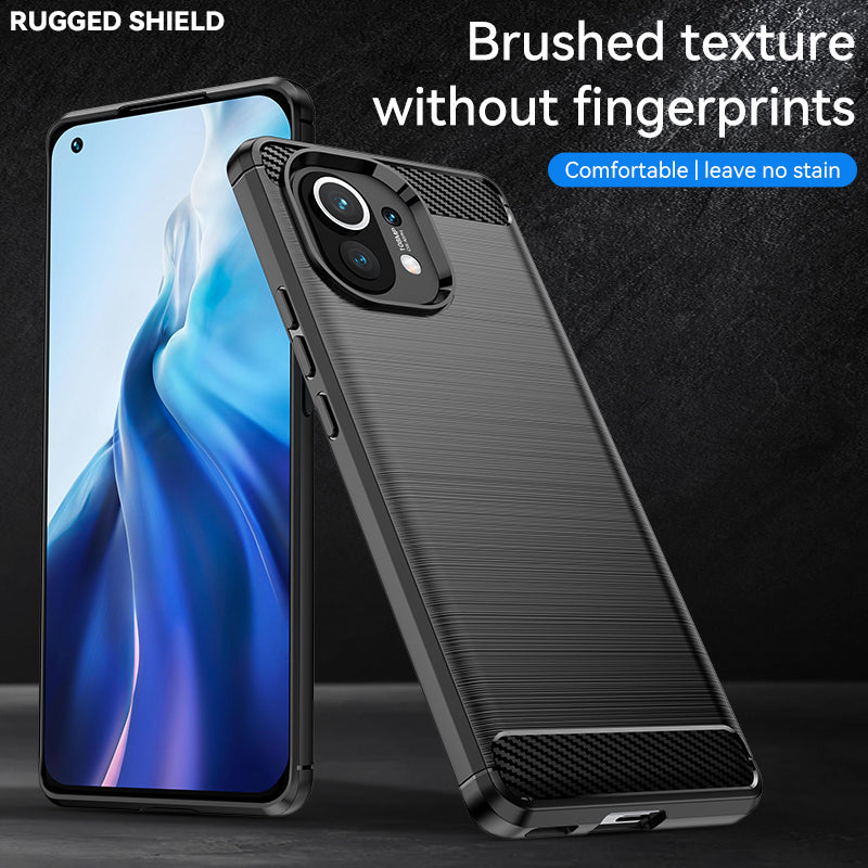Brushed Silicone Phone Case For Xiaomi Mi 11