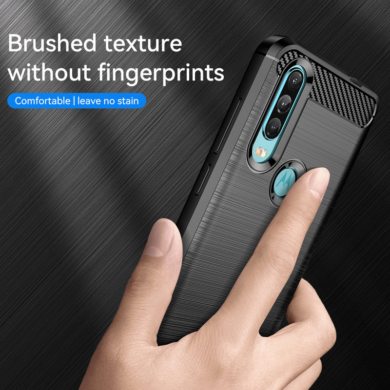 Brushed Silicone Phone Case For Motorola Moto P40 Power