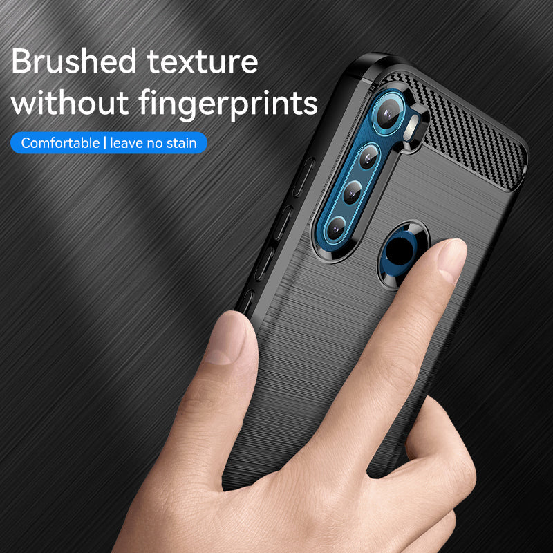 Brushed Silicone Phone Case For Motorola Moto One Fusion+