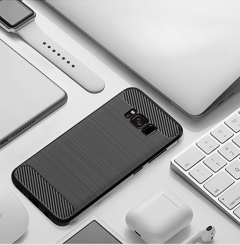 Brushed Silicone Phone Case For Samsung Galaxy S8 Plus