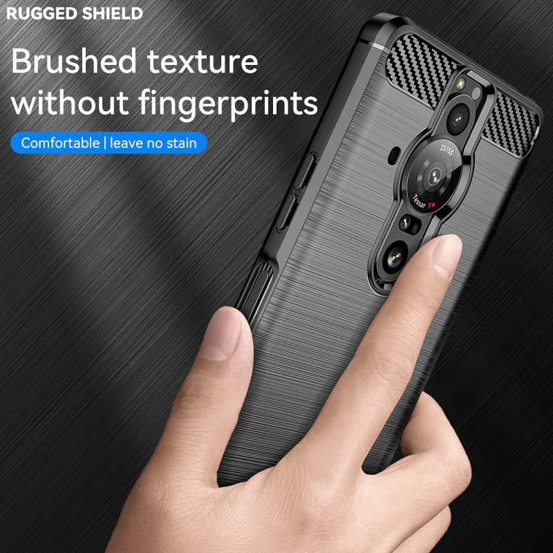 Brushed Silicone Phone Case For Sony Xperia Pro-I