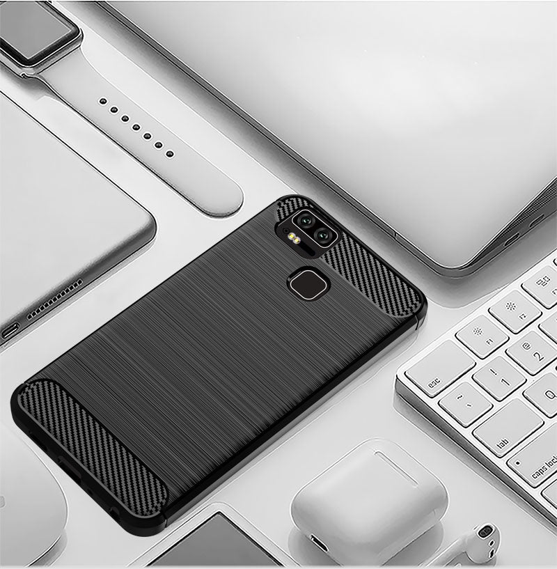 Brushed Silicone Phone Case For Asus ZenFone 3 Zoom
